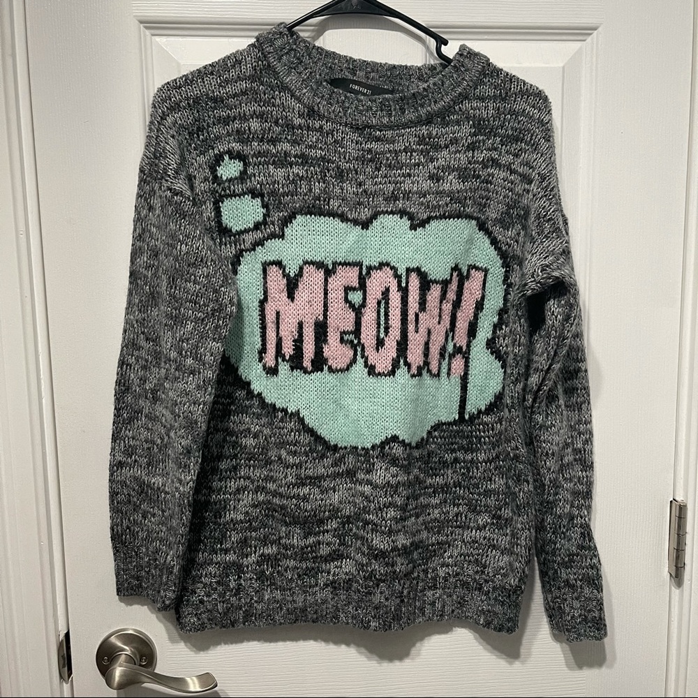 Forever21 Meow sweater